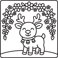 Cozy Moments Bold Line Coloring Page – Relaxing Hygge-Inspired Illustration