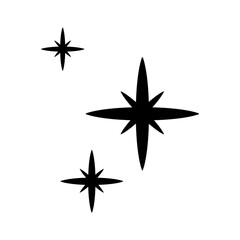 Black Star sparkle vector icon for design png