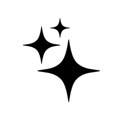 Black star icon design for decoration or symbol use