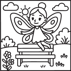 Cozy Moments Bold Line Coloring Page – Relaxing Hygge-Inspired Illustration