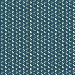 Seamless Monochrome Floral Backdrop Pattern With Hand Drawn Geometric In Retro Graceful Style. Trend Print For Textiles And Wallpaper On Isolated Background.
