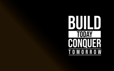 Motivational quote showcasing determination and focus towards success, set against a clean dark...