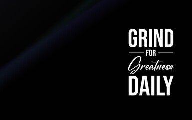 Black background featuring the motivational phrase 