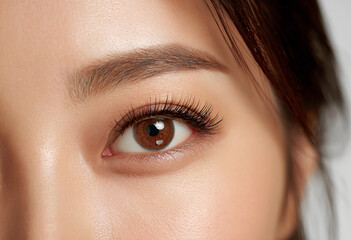 Fototapeta premium Close-Up of Eye Cream Application – Korean Skincare and Beauty Routine