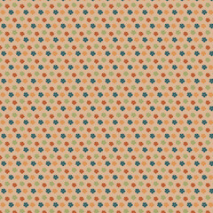 Seamless Monochrome Floral Backdrop Pattern With Hand Drawn Geometric In Retro Graceful Style. Trend Print For Textiles And Wallpaper On Isolated Background.