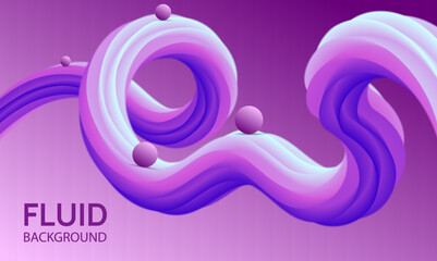 Fluid Background, Digital 3D fluid shape