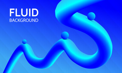 Fluid Background, Digital 3D fluid shape