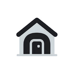Simple House Icon: Minimalist Home Symbol for Websites & Apps