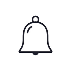 Notification Bell Icon: Minimalist Design for Websites and Apps