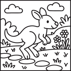 Cozy Moments Bold Line Coloring Page – Relaxing Hygge-Inspired Illustration