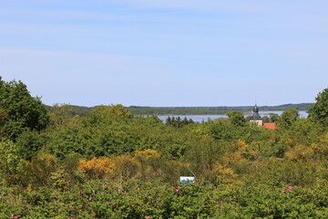 Blick von der Windmühle Benz auf Benz