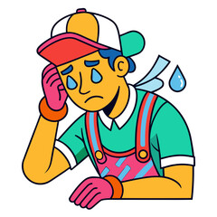 farmer with a shovel