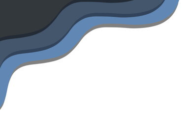 Wave curve element design Border line ilustration