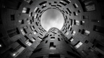 Abstract Circular Architecture Tunnel