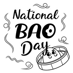 NATIONAL BAO DAY vector illustration