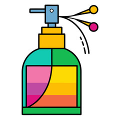 spray bottle isolated on white