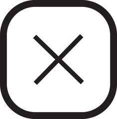 multiplication square icon in line Mathematical symbols. isolated on transparent background 