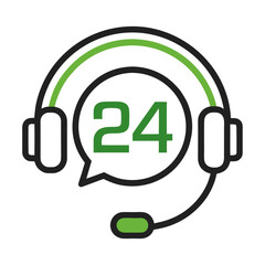 button with headphones