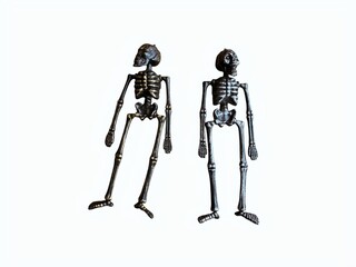 The white background in the picture is a black decorative bone skeleton made of good quality...