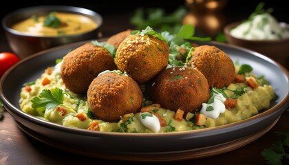 falafel dish AI generated