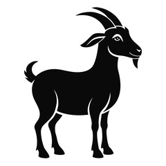 Goat-swagger-vector-clean-black-silhouette-design-