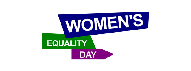 Minimal Vector Typography for Women’s Equality Day – August 26 Feminist Banner
