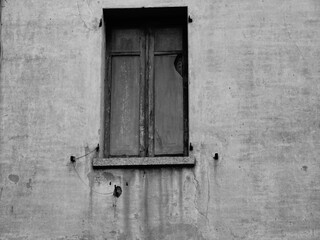 old wooden window