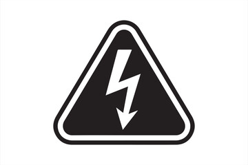 Vector Icon of Electrical Danger Symbol