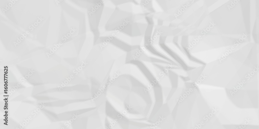 Poster white crumpled paper texture. white wrinkled paper texture. white paper texture. white crumpled and 