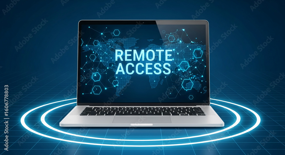 Poster laptop displaying 
