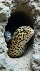 Fototapeta premium Cave adventure of colorful eels