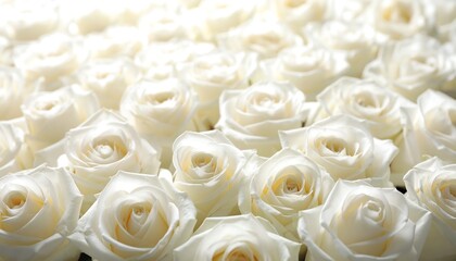 Close-up of many white roses (3)