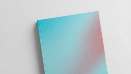 Textured book cover with gradient blue and pink hues image