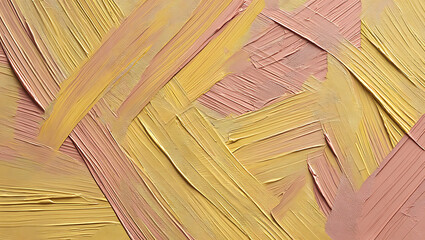 Textured brushstrokes of pastel yellow and soft pink abstract background