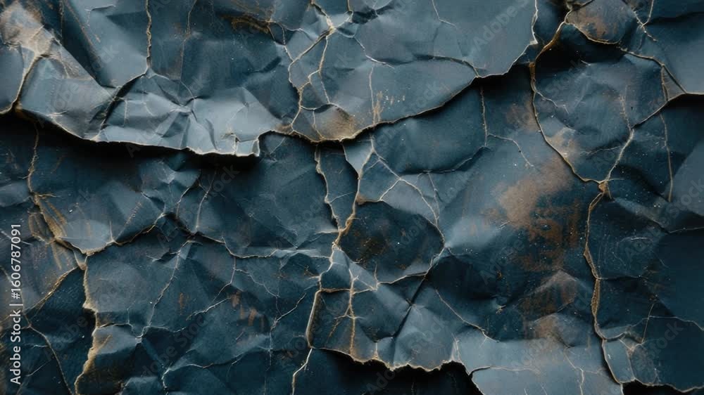 Poster a close-up view of a blue rock wall with intricate texture and patterns