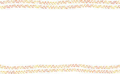 落ち葉のラフボーダーフレーム