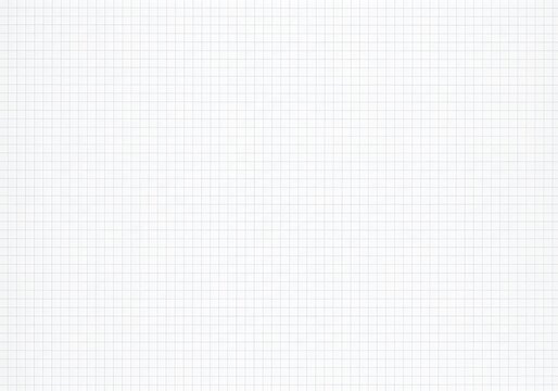 A clean white sheet of graph paper with a subtle grid pattern