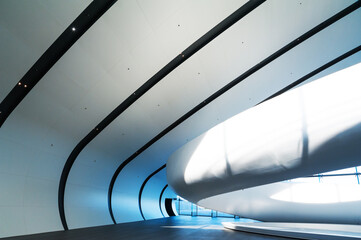 Beautiful modern building inside the building
