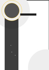 black and white frame for text