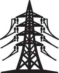 Electricity Tower icon vector