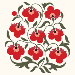 This new design showcases a traditional Uzbek ornament, drawing inspiration from the rich heritage of Turkic nomadic cultures. Featuring intricate geometric patterns, stylized animal and plant motifs