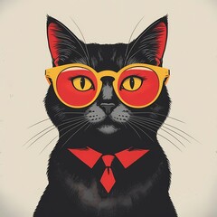 black and white cat