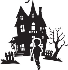 castle in the woods 100% fully editable vector file.