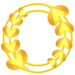 Emblem, frame badge, label badges for award, heraldic element on  transparent background