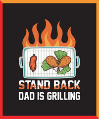 bbq t-shirt design, EPS, vector