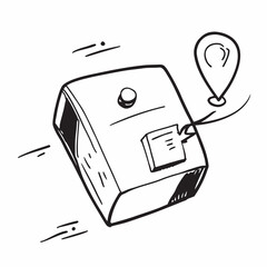 E-commerce delivery service - flat vector illustration