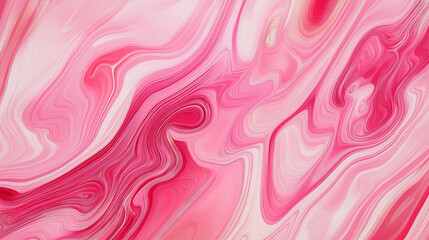 Vibrant pink marble swirl texture with fluid abstract pattern
