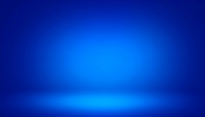 Obraz premium Solid gradient blue studio backdrop