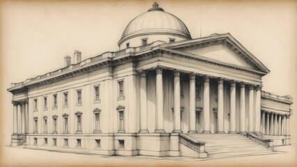 Old Buildings Illustration, Isometric Building Illustration,