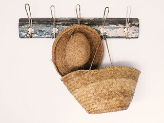 Hanging hat and basket